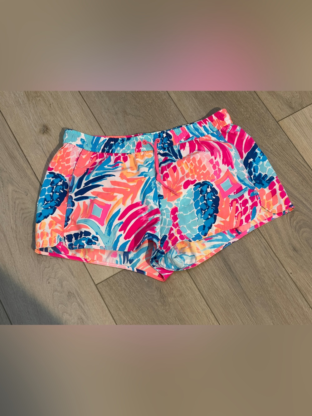 Lilly Pulitzer Women’s Run Around Luxletic Shorts in Goombay Smash Size Medium